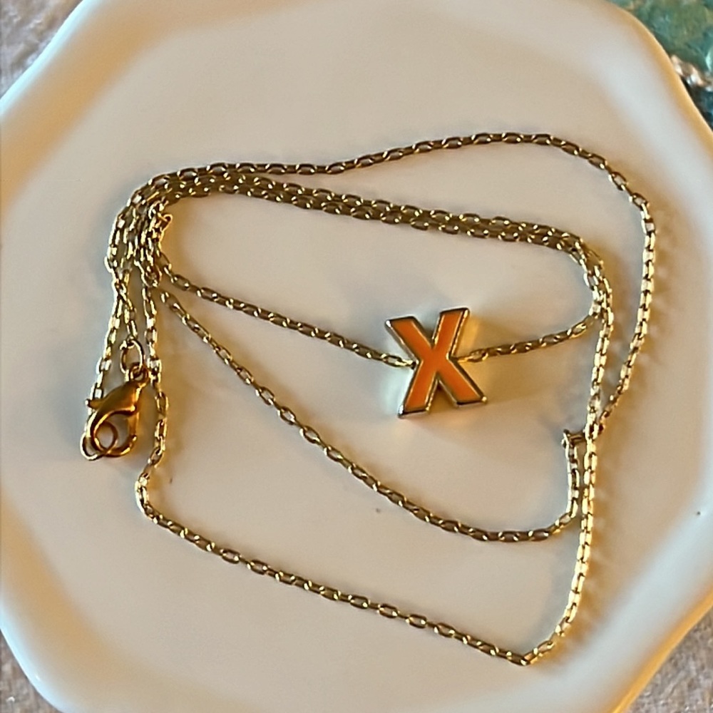 Letter X Necklace